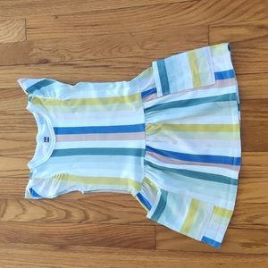 Tea Collection Size 3 Girl's Rainbow Stripes Dress